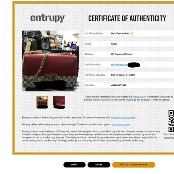 Gucci GG Supreme Padlock Medium Shoulder Bag - Picture 4 of 14